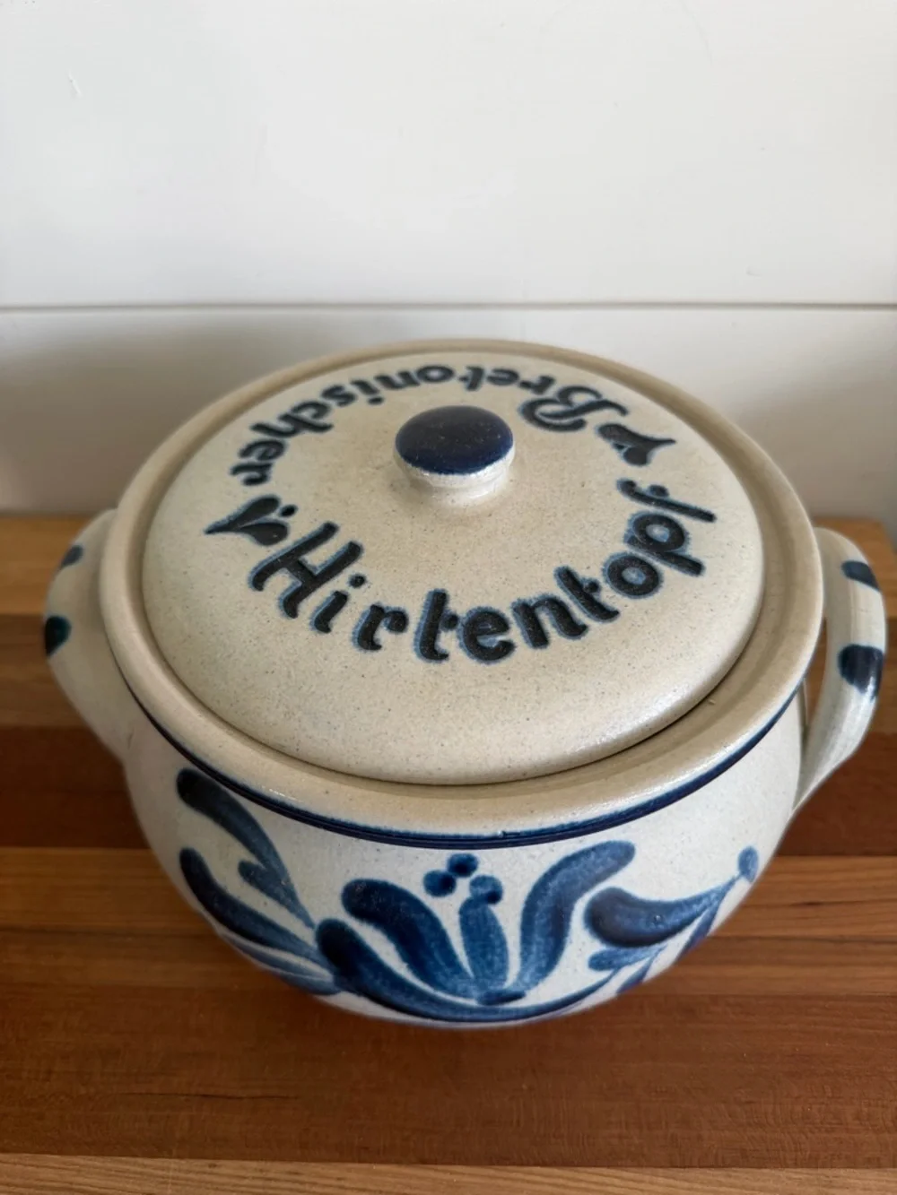 VTG Breton Shepards Pie Pot German Lidded Bretonischer Hirtentopf